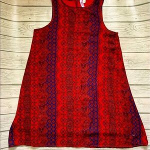 Francesca’s red orange sleeveless dress-medium